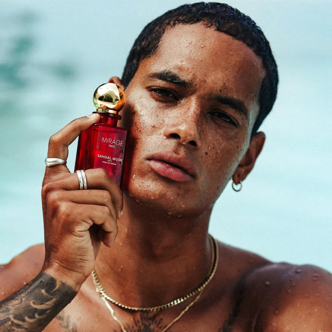 Sandal Musk No.1 – Extrait de Parfum Unisex (30% aceite aromático) con feromonas, duradero y elegante, sándalo y almizcle, 50 ml + muestra de fragancia gratis