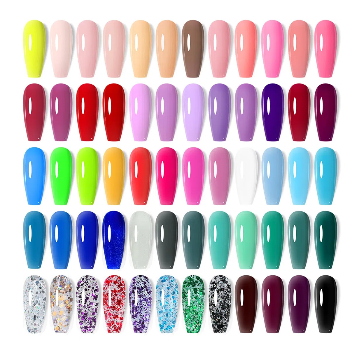 Kit De Esmalte De Uñas En Gel 60 Colores De Larga Duración Y Secado Rápido