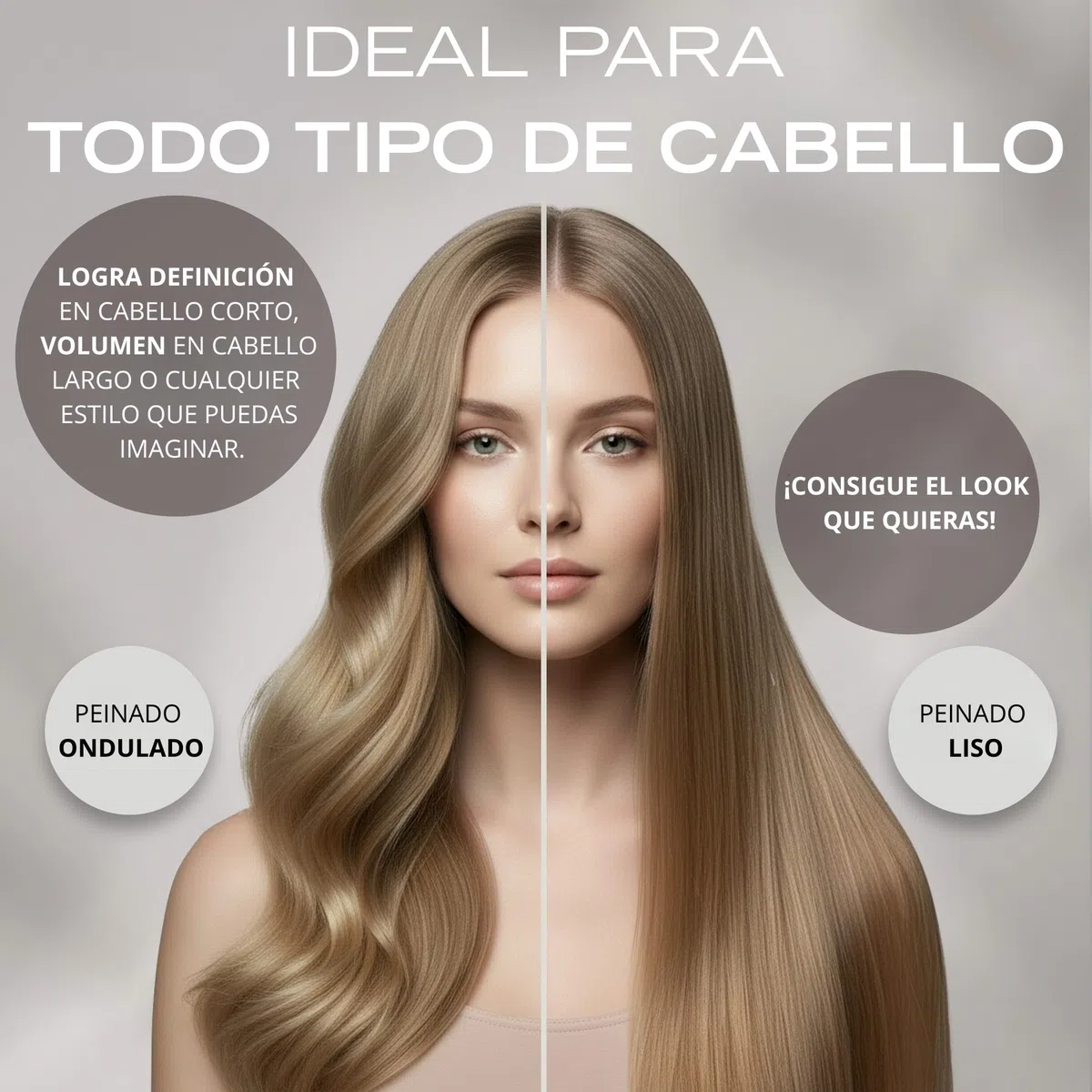 Corioliss Cepillo Redondo Pelo Profesional Kit 4 Tamaños Ø25-33-43-53 mm, Mango Antideslizante con Separador, Perfecto para Secar, Alisar y Dar Volumen con Secador - Brush Titanium Black Green