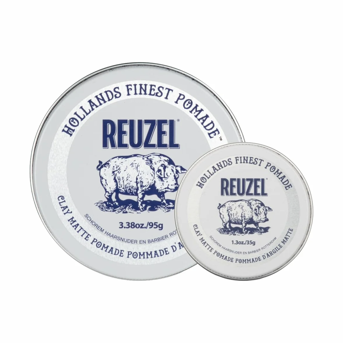 Reuzel 2026 Road Trip, Matte Clay Pomade, No Shine with Medium Hold for a Natural Style and Finish, 95g + Free Travel Size 35g