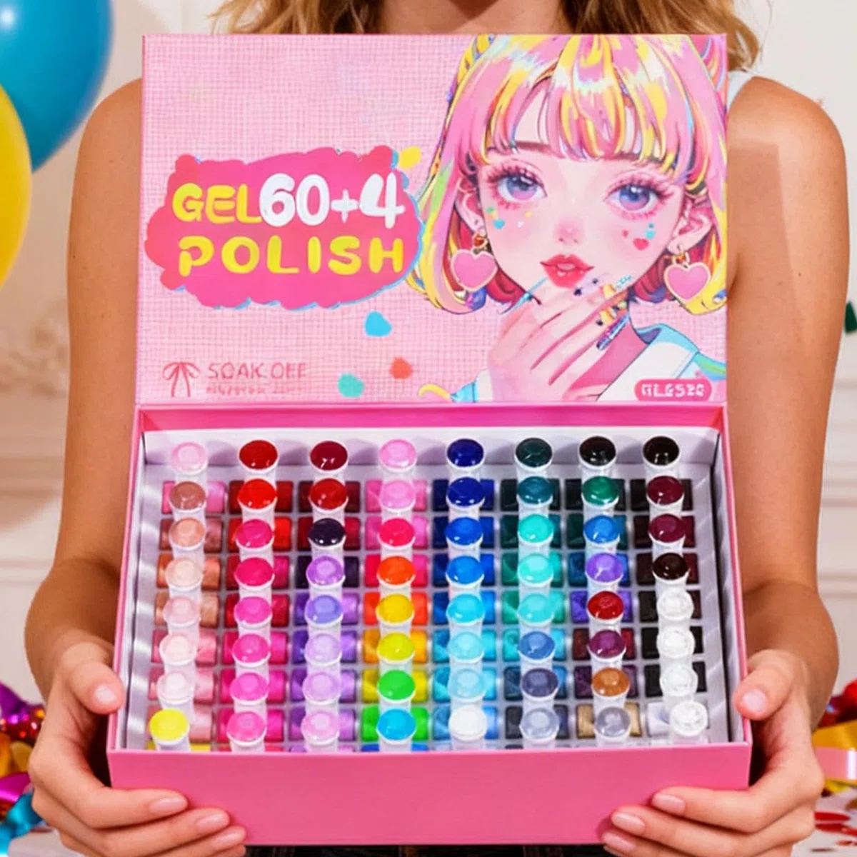 Kit De Esmalte De Gel 60 Colores De Larga Duración Y Secado Rápido