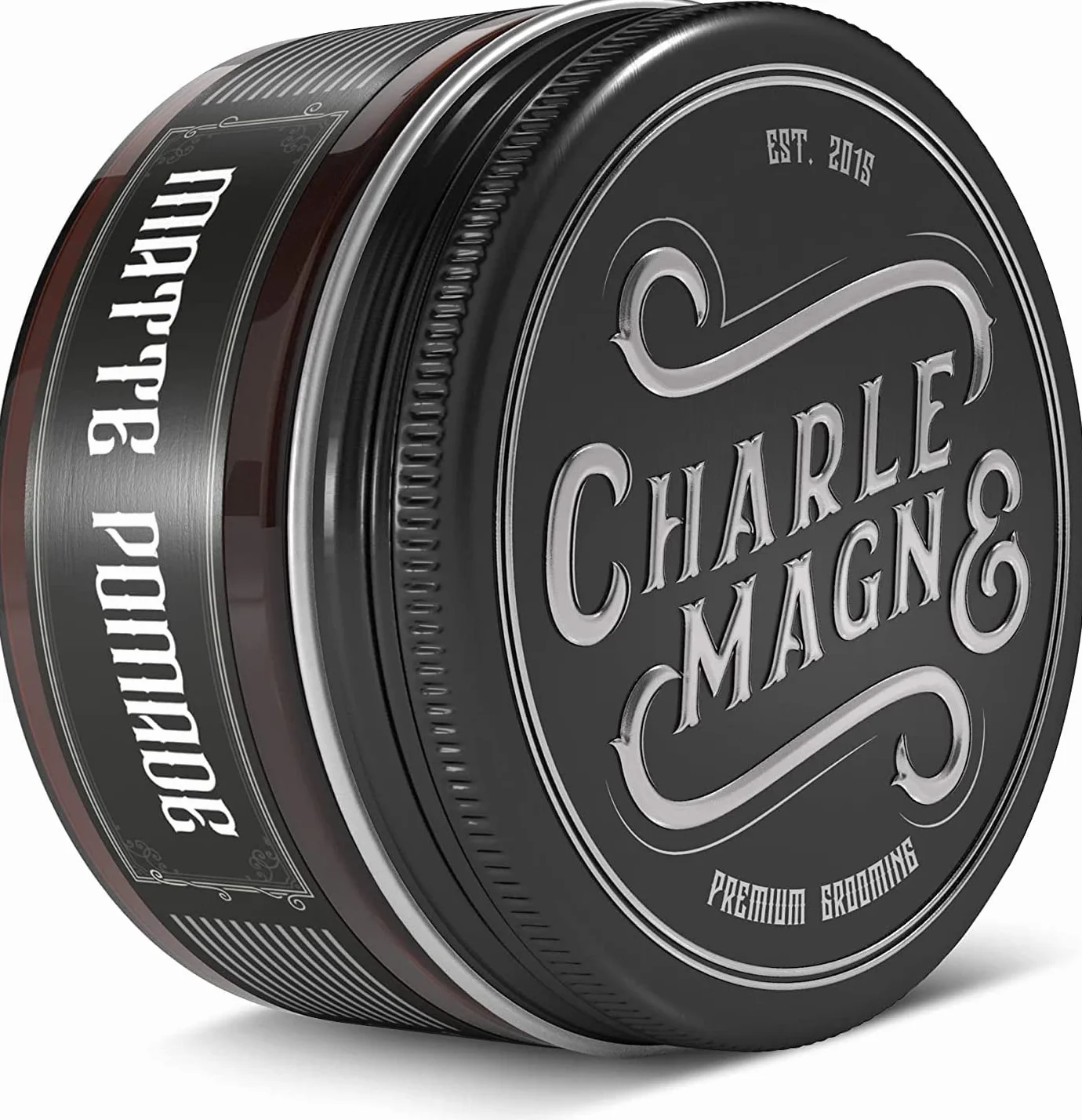Charlemagne Pomada mate para el cabello - Mezcla de arcilla y pomada para el cabello para hombre - Crema moldeadora con aroma de barbería (100 g, Fijación fuerte)