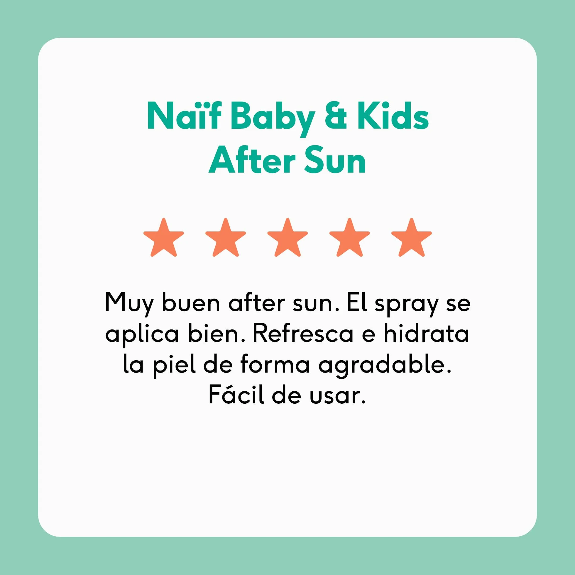 Naïf - Spray refrescante aftersun - para bebé y niño - 0% perfume - Calma y refresca la piel - Sin microplásticos, aceites minerales ni siliconas - Dermatológicamente probado - Vegano - 175 ml