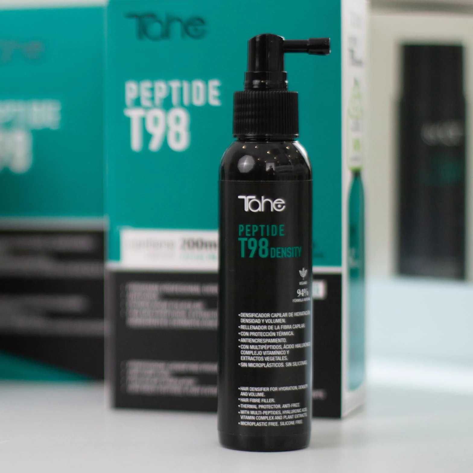 Tahe Peptide T98 Crema de peinado densificadora capilar Density que aporta hidratación, densidad y volumen, 125 ml