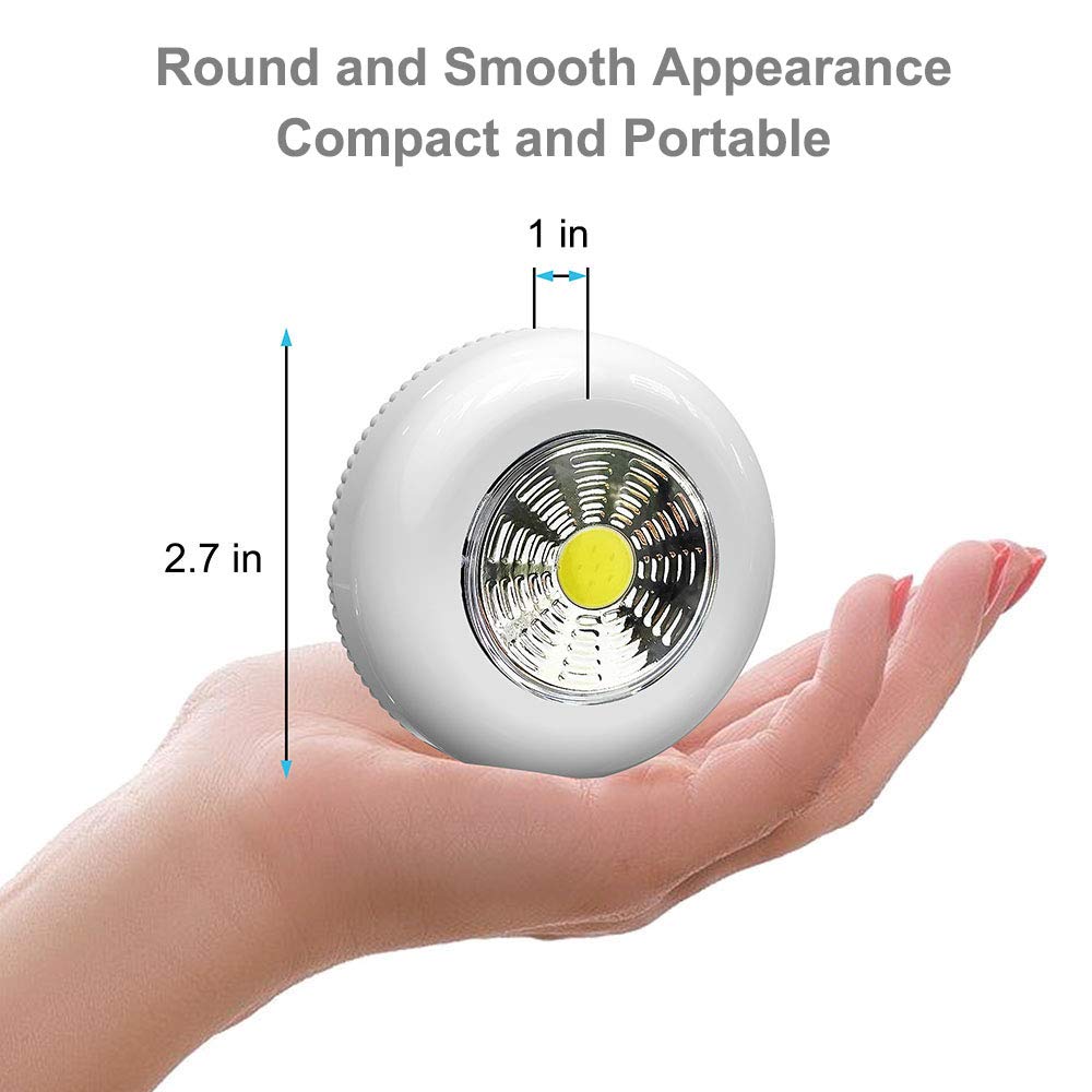 Portable Touch LED Puck Lights for Versatile Spaces