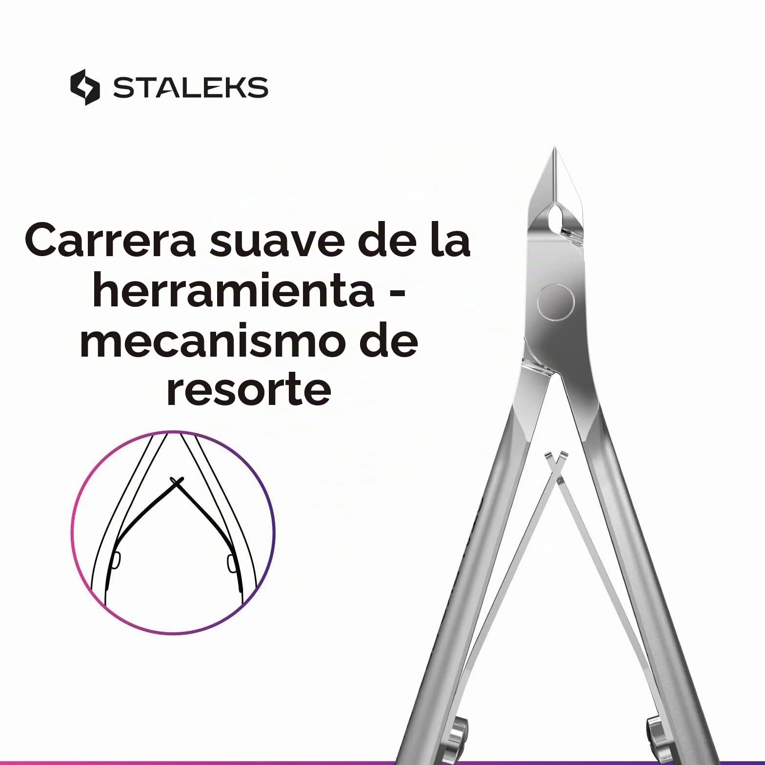 STALEKS PRO Smart 10 Alicates para cutículas (longitud de la hoja - 7 mm) NS-10-7