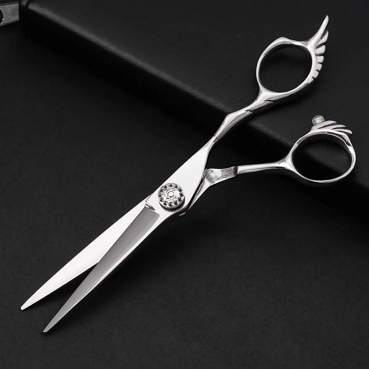 Juego de Tijeras de peluquería de 6 Pulgadas, ergonómicas, de Acero, para entresacar el Cabello, Ideales para Principiantes (7 Piezas).