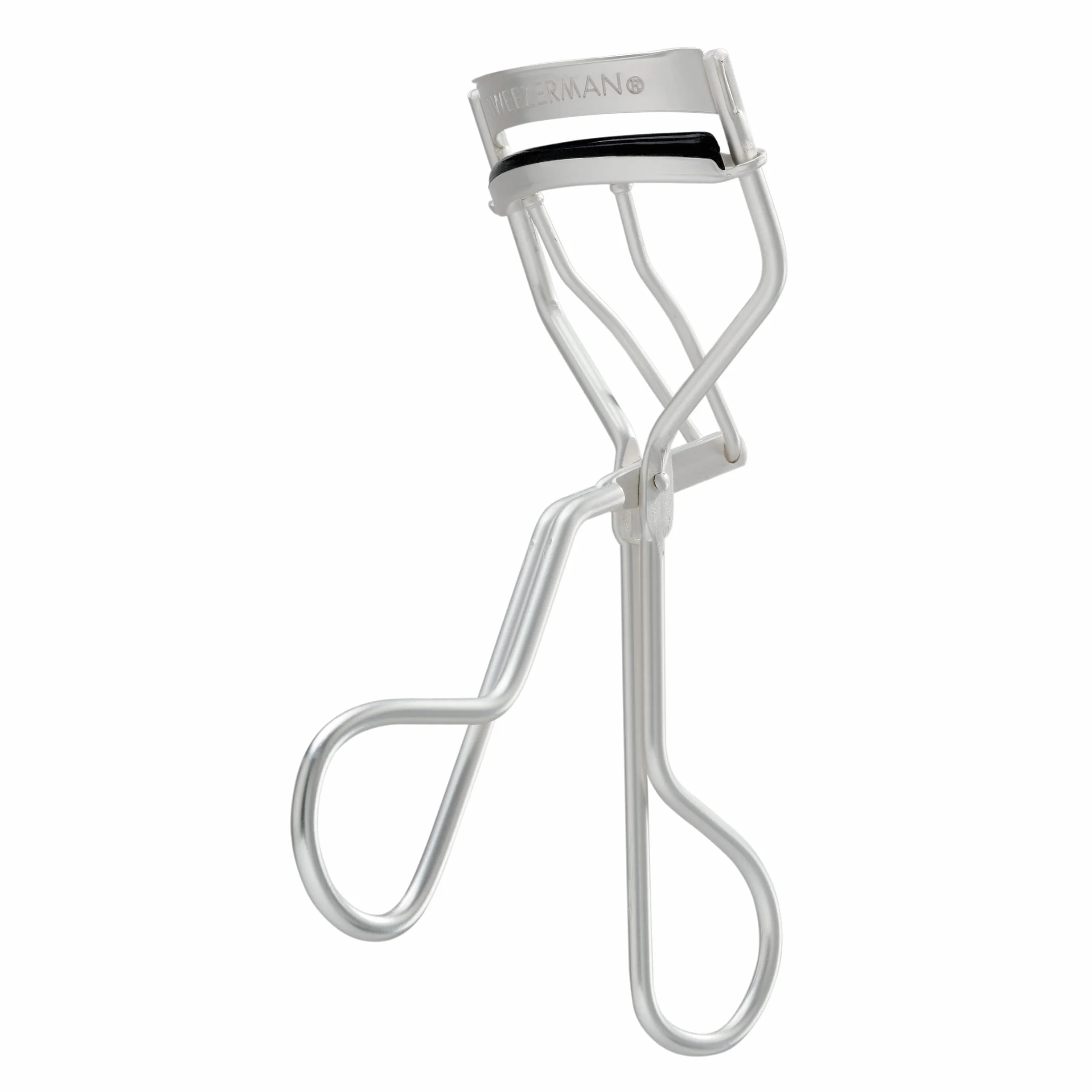 TWEEZERMAN Rizadores de pestañas Curl 38 & Curl 60 (para ojos almendrados y redondos, con 3 almohadillas de repuesto, acero inoxidable)