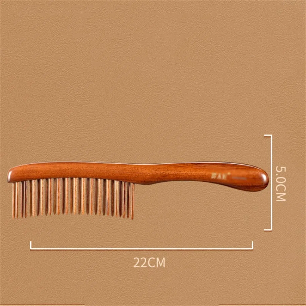 MRKU Peine de Dientes de Doble Fila, Peine de Masaje portátil para el hogar, Peine para Cabello Largo y Corto, Regalo Personal, Peine para el Cuidado del Cabello