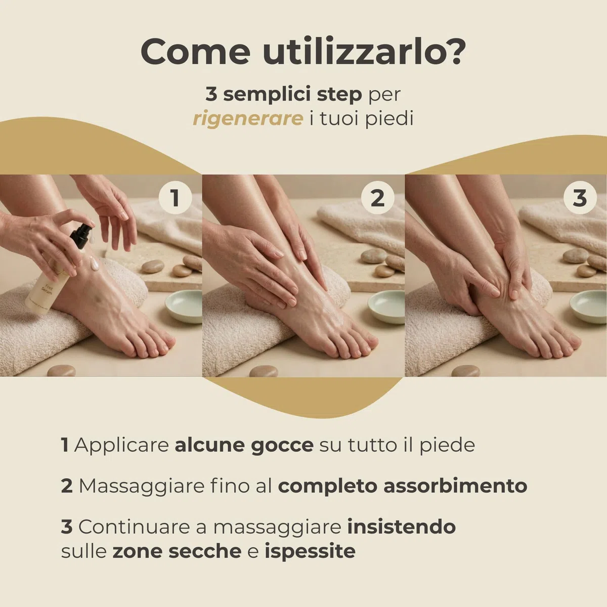 NYV Sérum Activo Regenerador y Reparador de Pies Antiedad con Acetyl Hexapeptide-8 y Diamante Coloidal - Baba de Caracol, Ácido Hialurónico y Niacinamida - Cuidado de Pies Premium Italiano - 50 ml