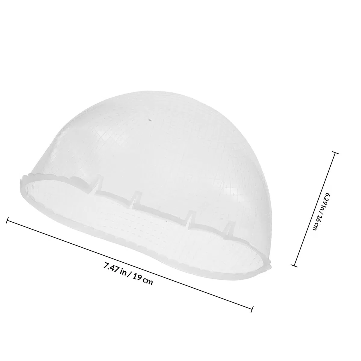 Zerodeko Gorro de Silicona para Teñir el Cabello con Agujeros Cruzados, Elástico y Reutilizable, Aplicación Precisa para Salón y Uso Doméstico