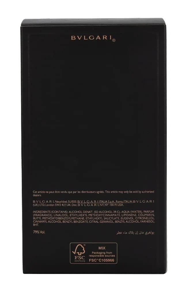 BVLGARI Man in Black Homme/Men Eau de Parfum, 1 unidad (100 ml)