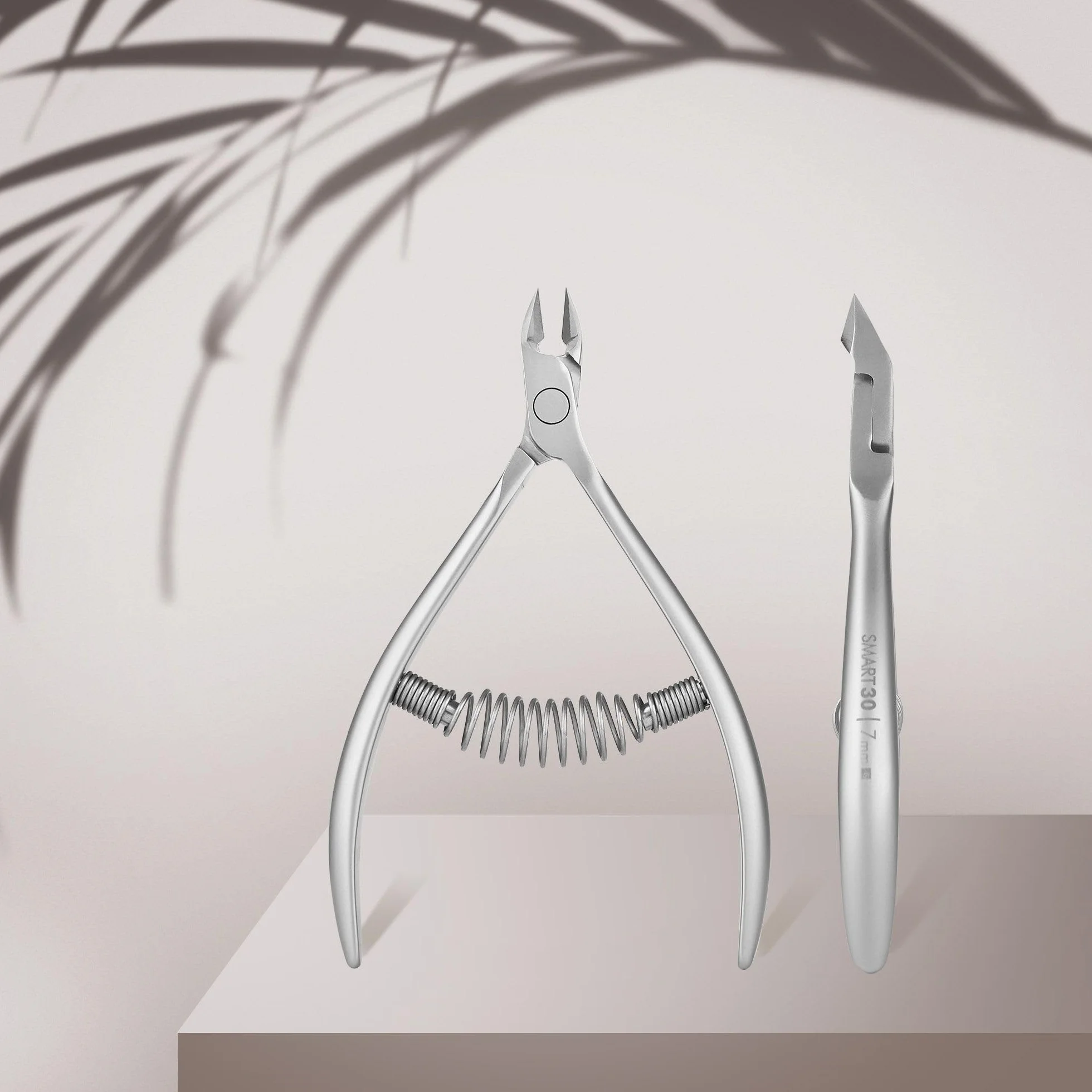 STALEKS PRO by Natury Nails Alicate profesional para cutículas 7 mm. Acero inoxidable (Smart 30-7mm)
