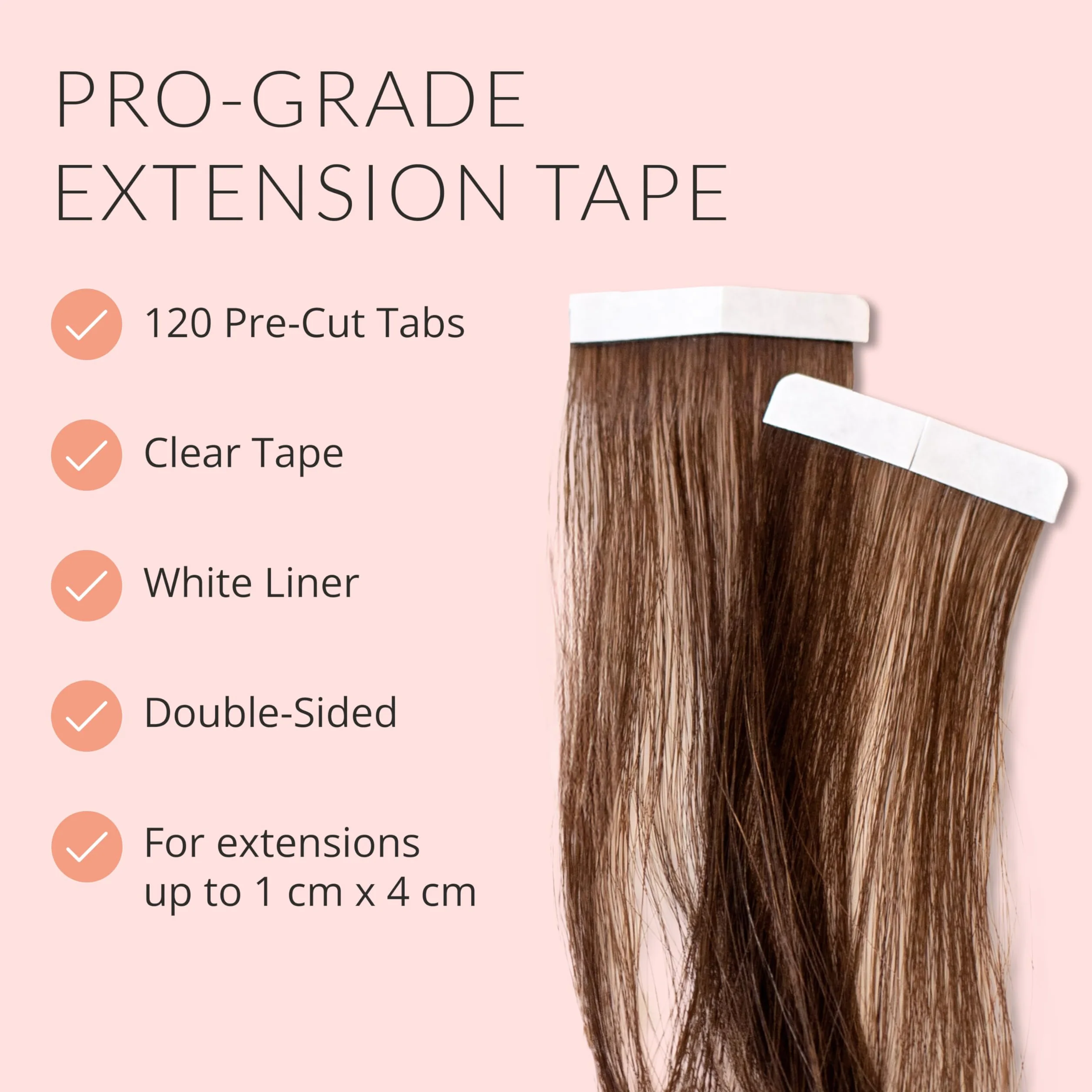 Cinta de extensión Beautify No Shine Hair (4 cm x 0,8 cm)