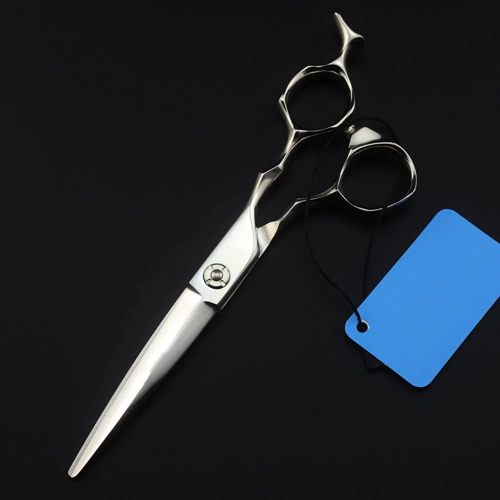 Tijeras profesionales para cortar el cabello, fabricadas en Japón, de acero 440c, con hoja de 6 pulgadas y rodamientos. Tijeras de entresacar para barbería y peluquería. Juego de tijeras profesional