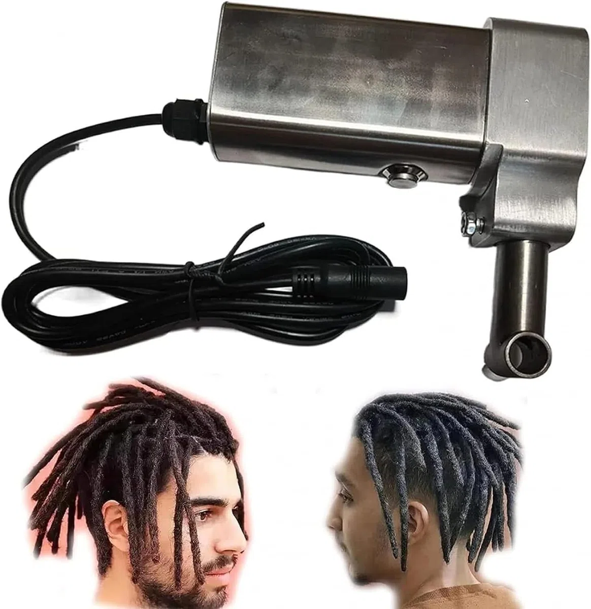 Máquina eléctrica de Mano for rastas de 6-16mm, máquina trenzadora de Ganchillo con 20 Agujas de Ganchillo automáticas(10mm)