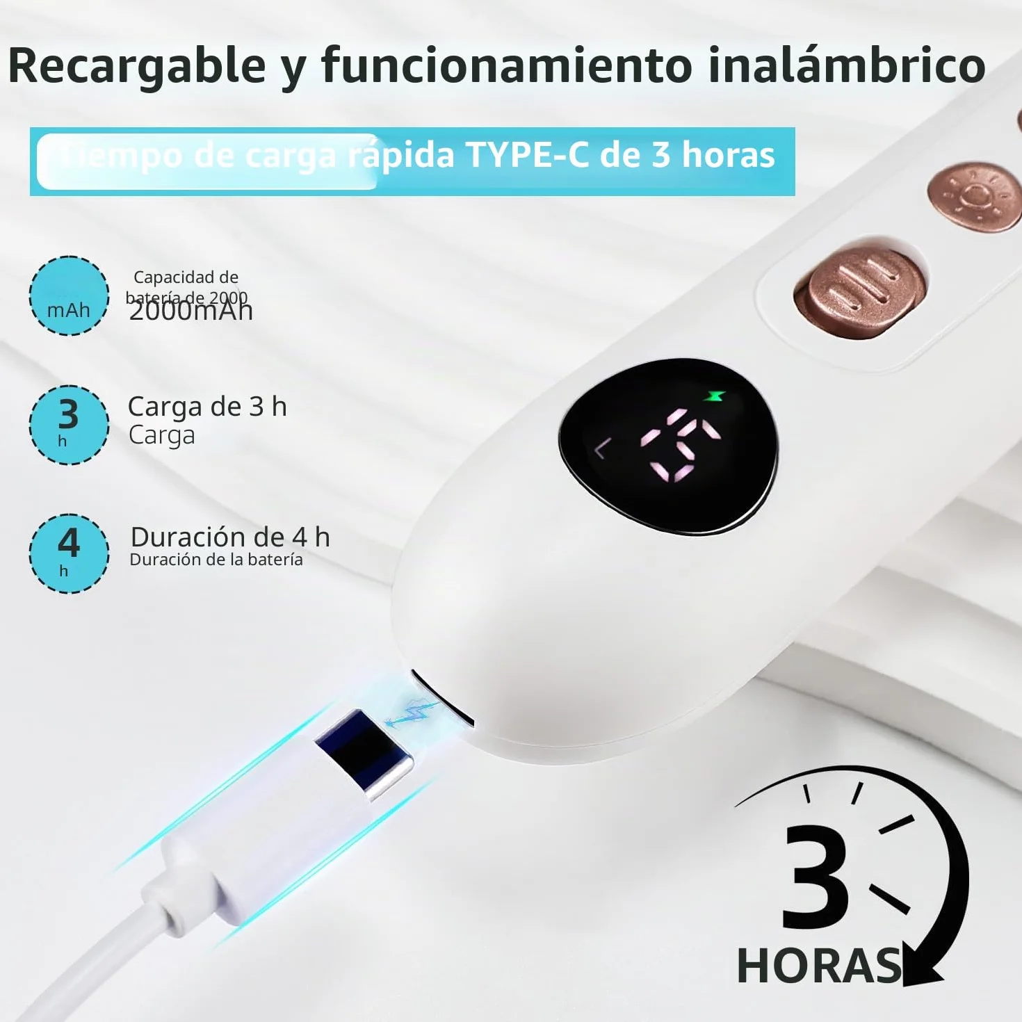 JODSONE Lima Eléctrica para Pies, Quitacallos Eléctrico, Kit Manicura y Pedicura 2 en 1, 15 Velocidades 4500RPM, Exfoliante de Pies Sin Cables para Piel Muerta y Callos Duros