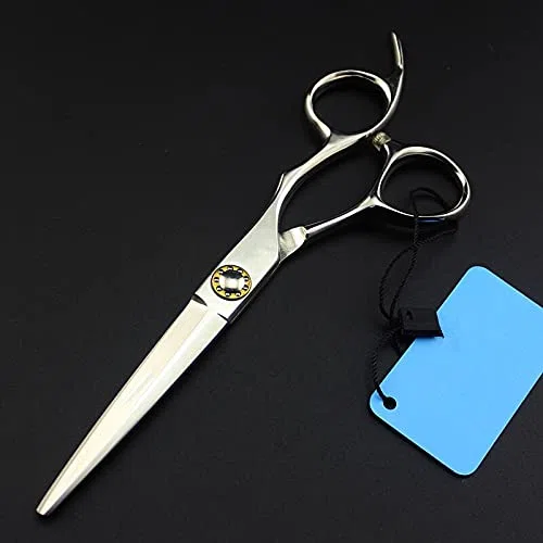 Tijeras de barbero para Cortar el Cabello, 6 Pulgadas, Fabricadas en Japón con Acero 9cr13, Juego de peluquería con rodamientos, Tijeras de entresacar y Estuche.