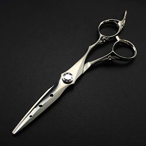 Tijeras de barbero para Cortar el Cabello, 6 Pulgadas, Acero 9cr13 japonés, Corte Mate, Tijeras de entresacar para salón de Belleza, Set de peluquería con Bolsa.