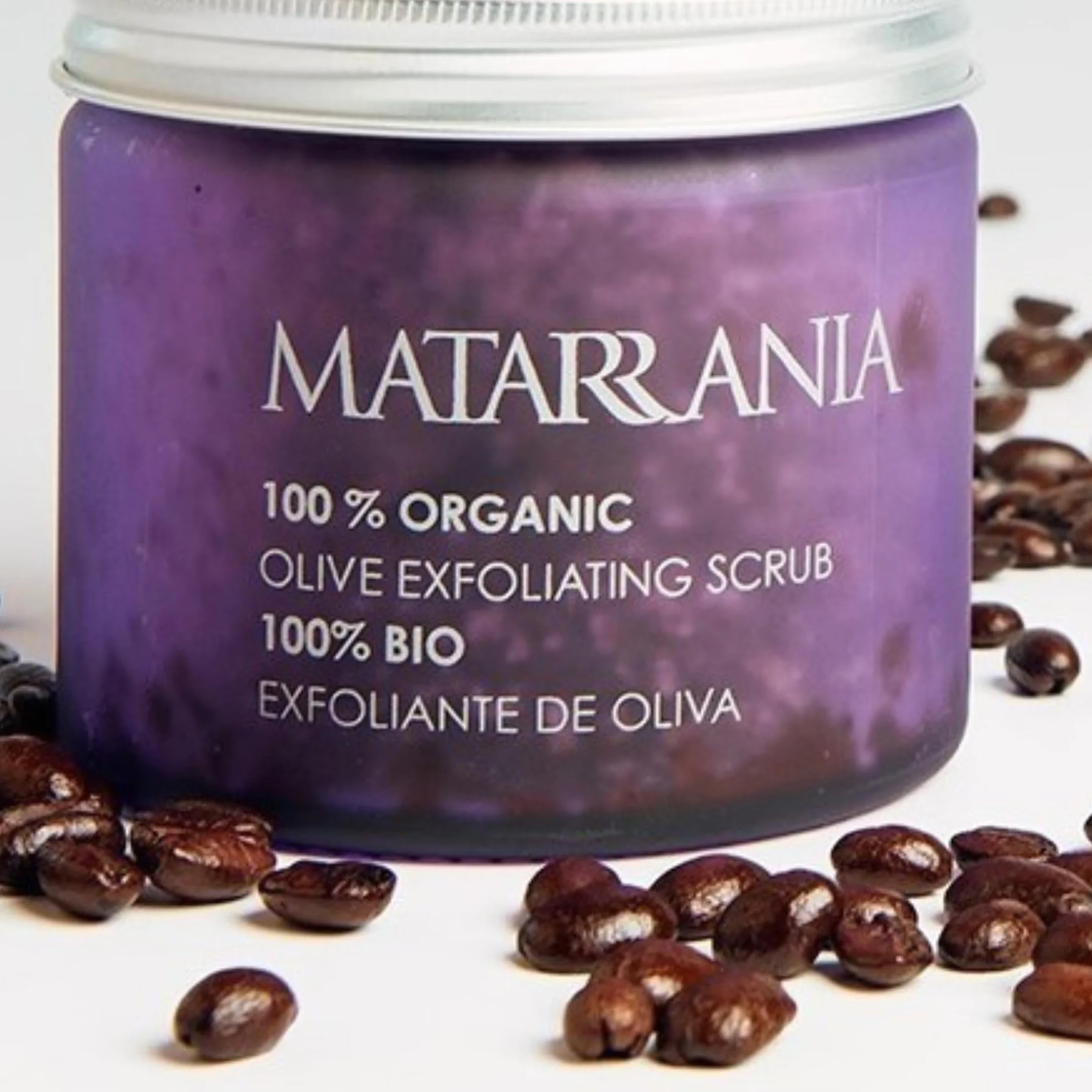 MATARRANIA Exfoliante Purificante y Nutritivo Facial y Corporal 100% BIO, Body Scrub con Azúcar, Café, Menta y Eucalipto, Peeling Suave Renovador que Elimina Células Muertas, Revitaliza y No Reseca