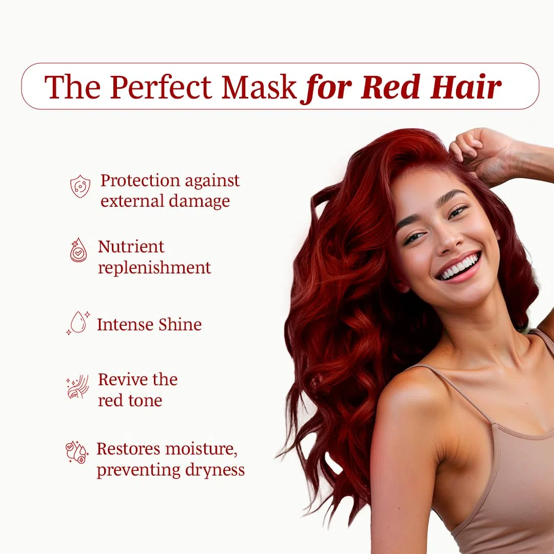 Expert Mascarilla Revitalizante Capilar Efecto Hidra Rojo Oro (Rojo)