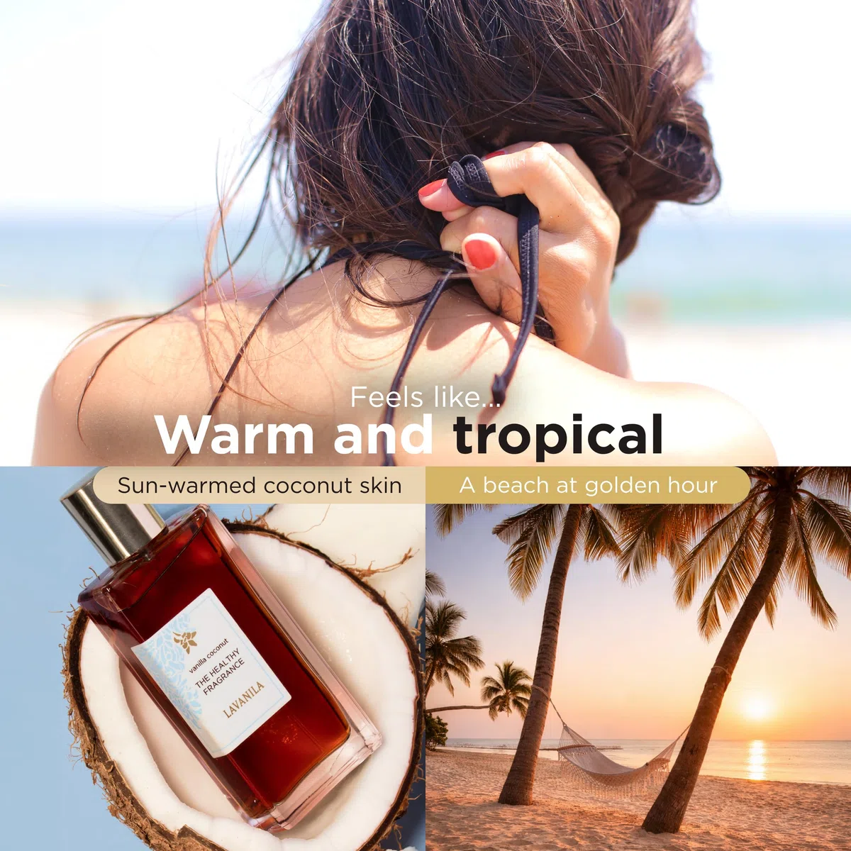 Lavanila Perfume de vainilla y coco para mujer, 1.7 onzas líquidas | Perfume Clean Vanilla de larga duración para mujer con vainilla de Madagascar - Fragancia natural, fragancias para mujer