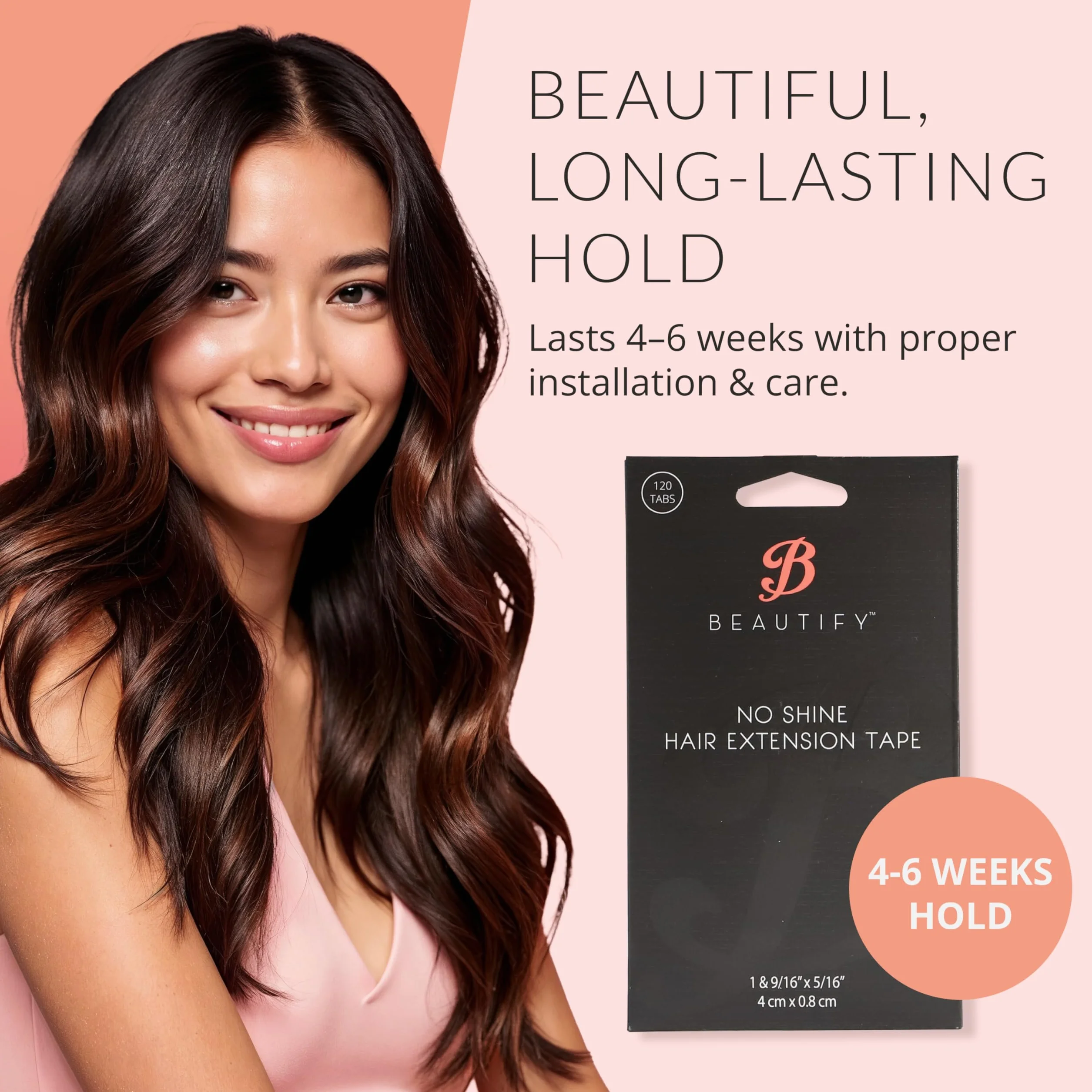 Cinta de extensión Beautify No Shine Hair (4 cm x 0,8 cm)